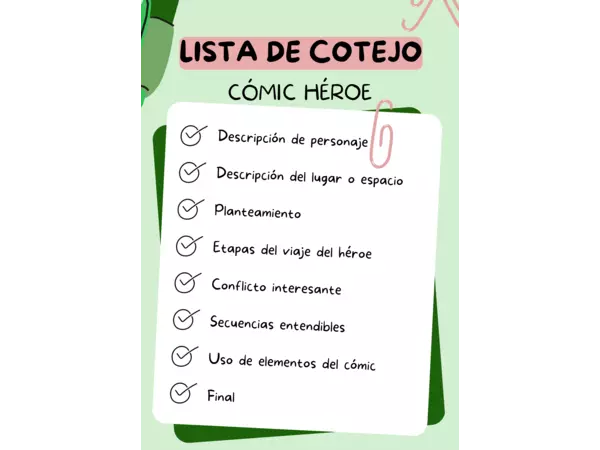 Cómic sobre un héroe o superhéroe