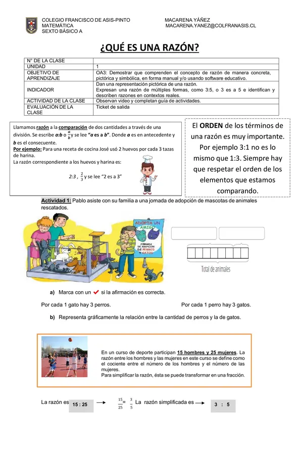 Razones 6to