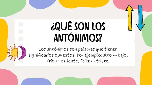 Sinónimos y antónimos