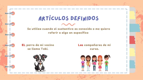 Artículos definidos e indefinidos (concordancia y género)