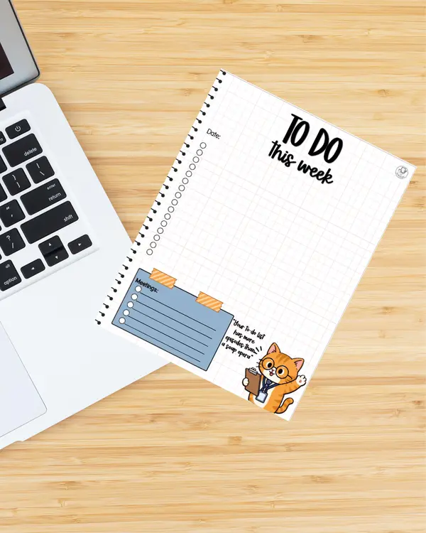 Milo the Cat Teacher Planner | Undated Organization | Digital & PDF