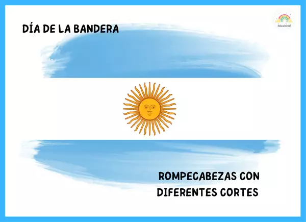 Rompecabezas día de la bandera argentina