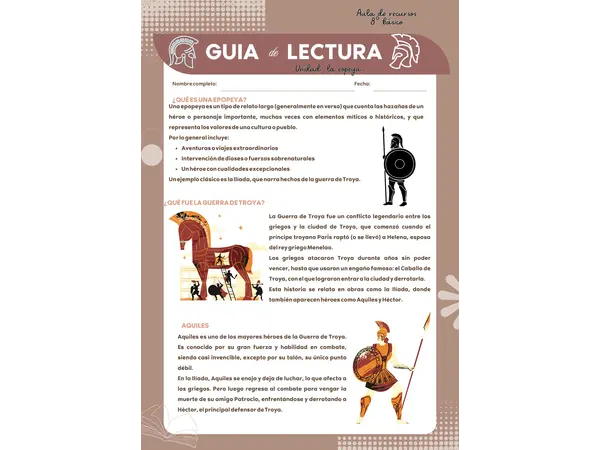 Guía de lectura: "La cólera de Aquiles"