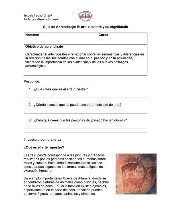 El arte rupestre 