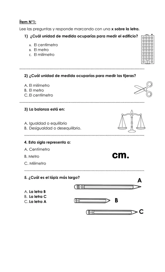 Evaluación de matemática 