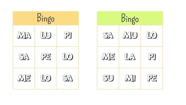 Bingo letras M-L-S-P