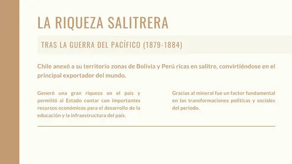 el Auge del salitre en chile