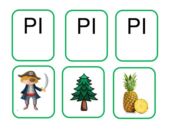 Memorice Pa, Pe, Pi, Po y Pu