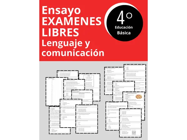 Ensayo Exámenes Libres Lenguaje 4° Básico - 40 Preguntas + Respuestas 