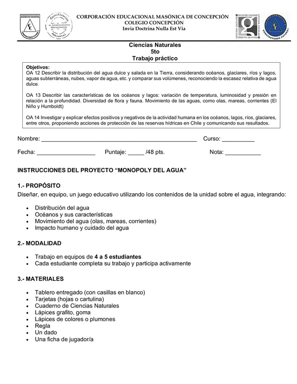 5to ciencias , el agua: Monopolio del Agua: Juego Educativo Ciencias | Recurso Interactivo Aula