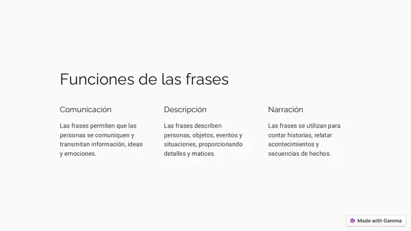 Frase - Lenguaje