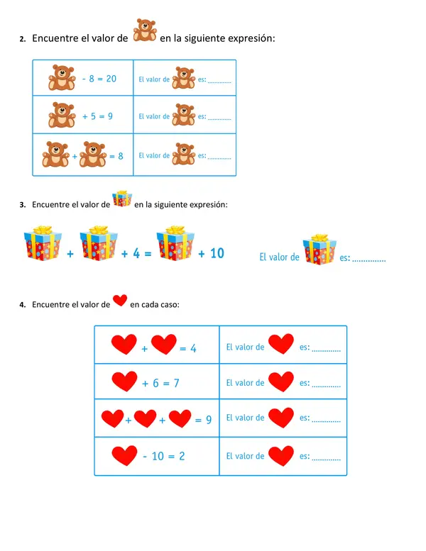 Contenido: Patrones y álgebra    