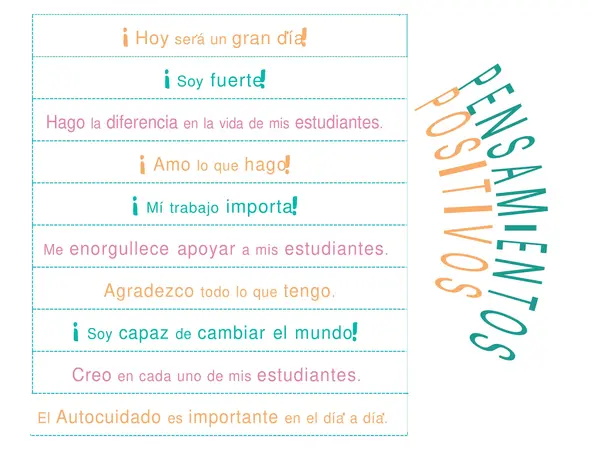 Pensamientos positivos