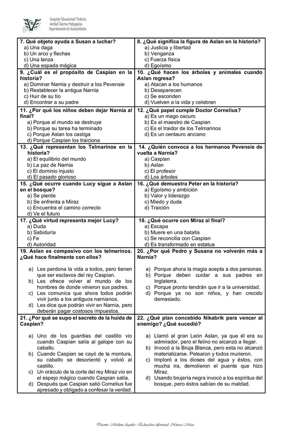 PRUEBA LIBRO EL PRINCIPE CASPIAN.