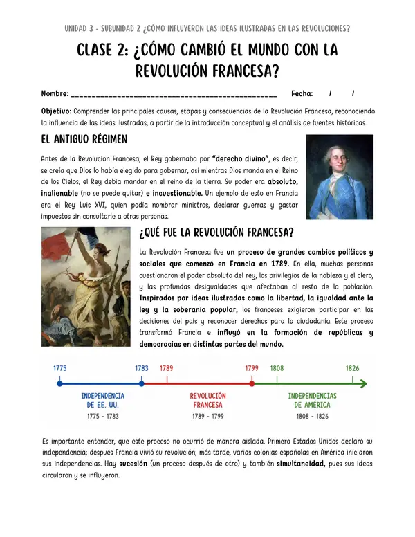 8° Revolución francesa e ideas ilustradas