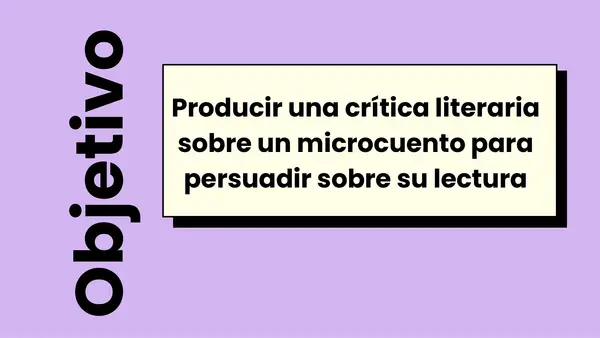 ⭐️ Argumentación y Crítica Literaria: Redacción a partir de Microcuento + Actividad Creativa