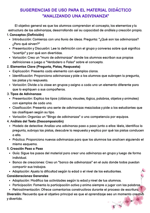 ¡Detective de Adivinanzas! Librito Interactivo para Primer Ciclo