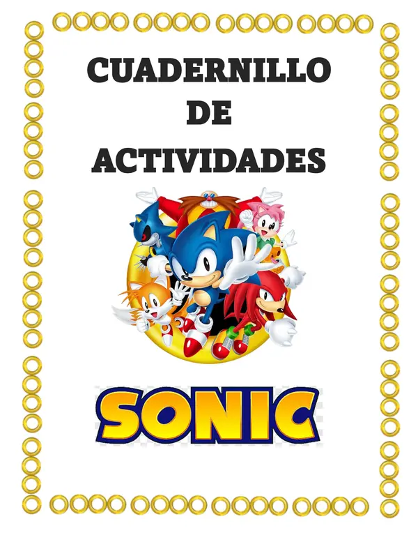 Cuadernillo de Actividades de Sonic