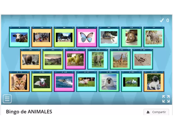 Bingo de animales