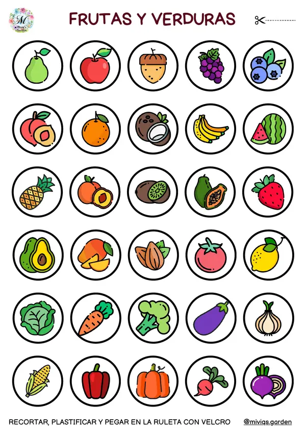 Imágenes para Ruletas (Lectoescritura y Vocabulario)