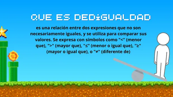 contenidos de igualdad y desigualdad segundo básico