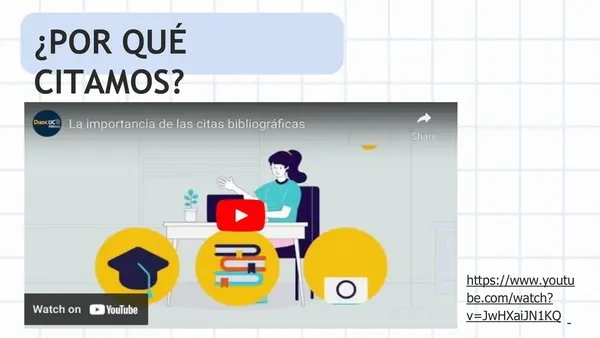 Clase PPT: Normas APA 7ª edición – Tipos de citas (textuales, parafraseadas y secundarias)