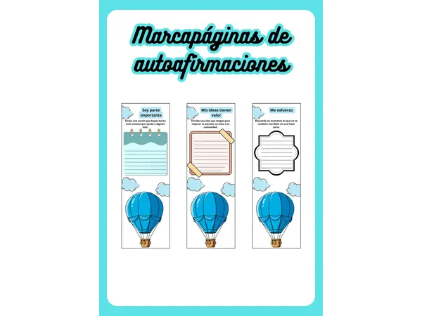 Autoafirmaciones imprimible