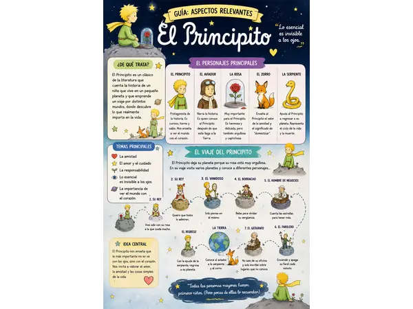 INFORGRAFÍA LIBRO EL PRINCIPITO