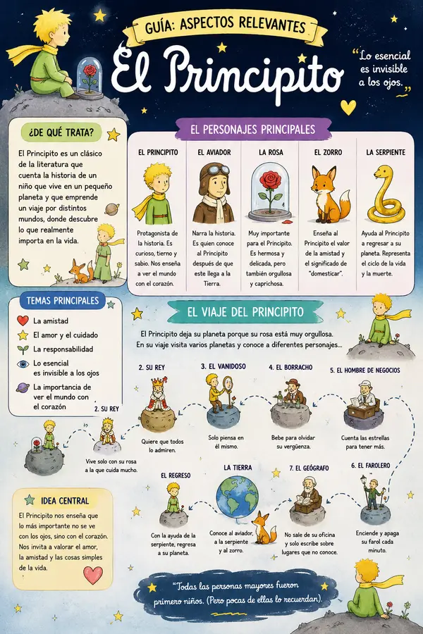 INFORGRAFÍA LIBRO EL PRINCIPITO