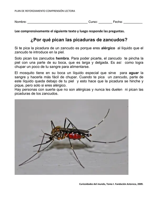 ¿Por qué pican los zancudos?
