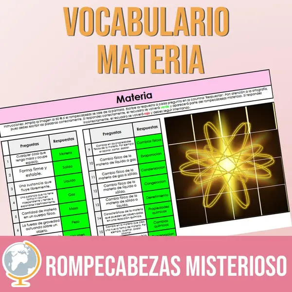 Materia rompecabezas misterioso