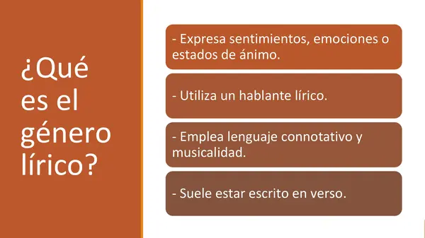 El género lírico y el romanticismo