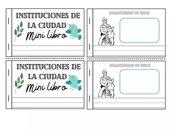 Mini libro instituciones de la ciudad 