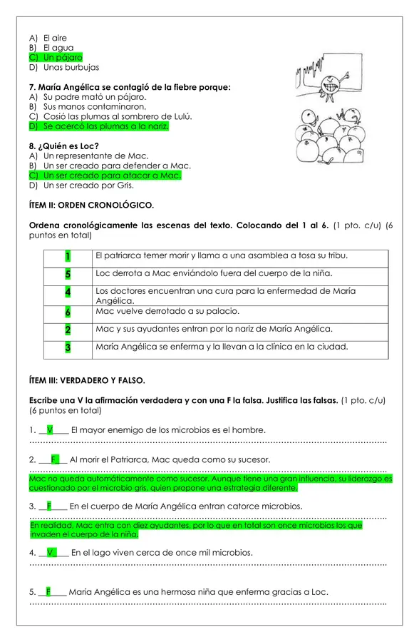 Prueba Lectura - Mac, el microbio desconocido