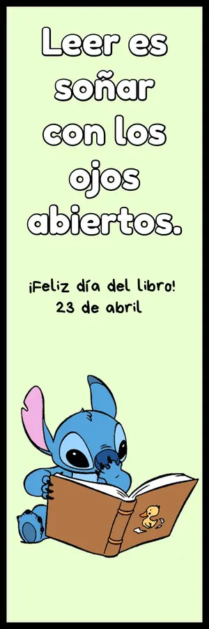 Regalo marcapáginas día del libro