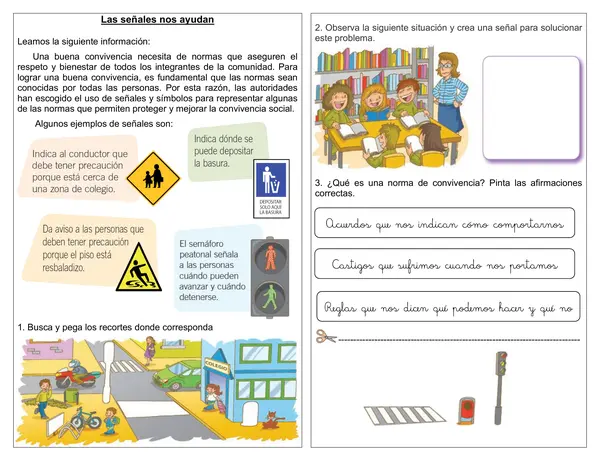 Guía 1° básico "Señales que nos ayudan"