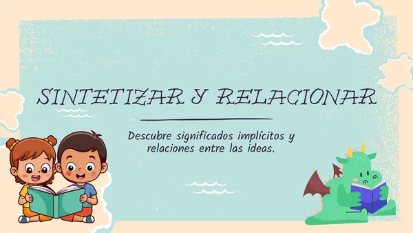 Habilidad de interpretar: sintetizar y relacionar ppt editable