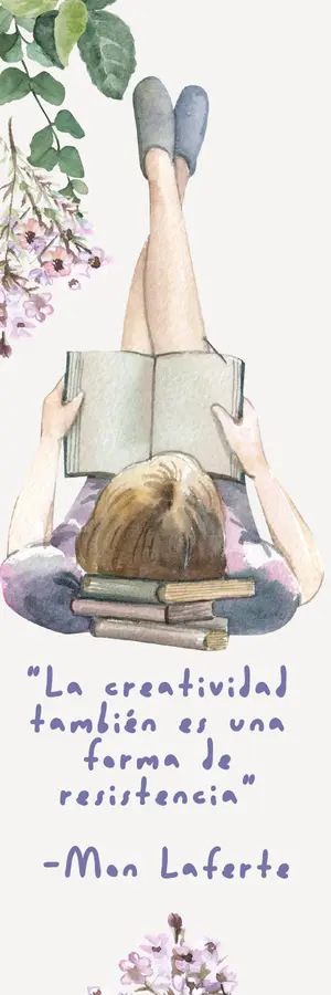 Marca libros- dia de la mujer