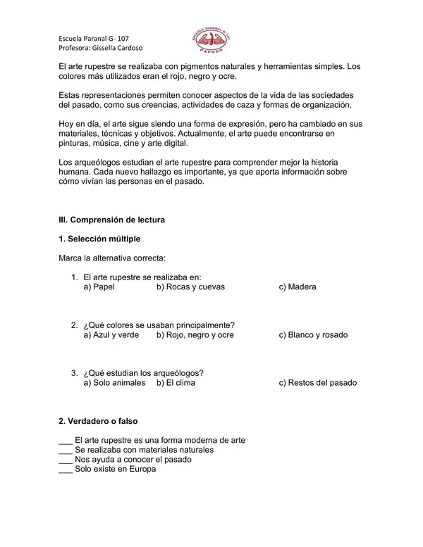 El arte rupestre 