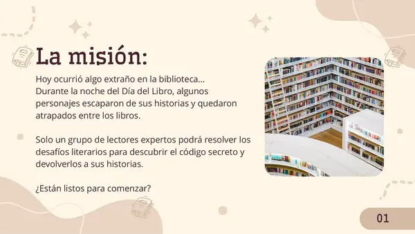 📚 Escape Room Literario: “El misterio de los personajes perdidos”