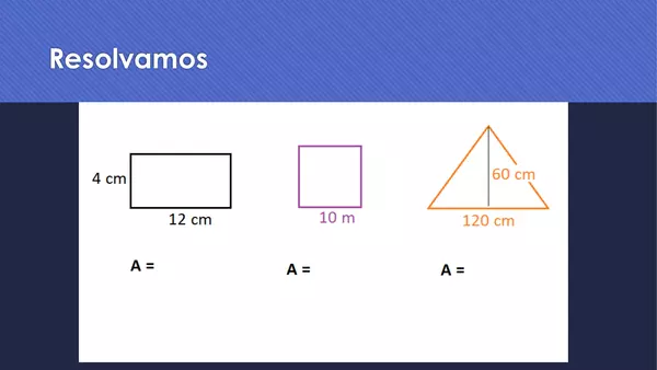 Área y perímetro de figuras 2D