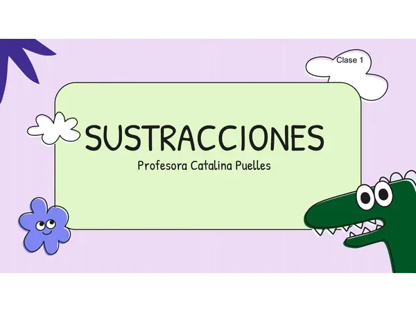 Clase Sustracciones 3ro Básico