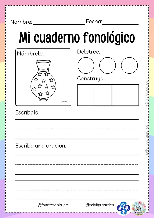 Cuadernillo Fono Lectoescritura (97 Actividades)