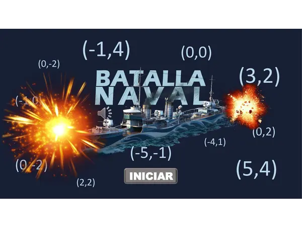 JUEGO Batalla Naval - UBICACIÓN DE PUNTOS EN EL PLANO CARTESIANO