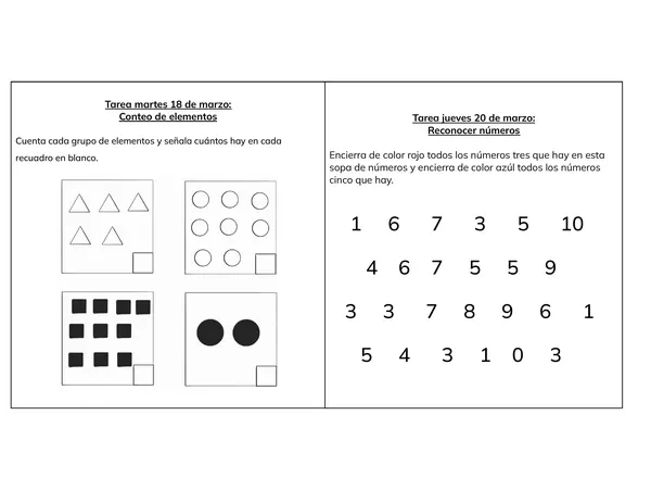 Tareas marzo