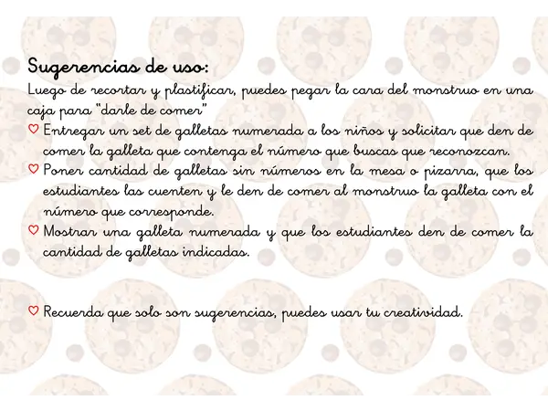 Contemos con el monstruo come galletas 