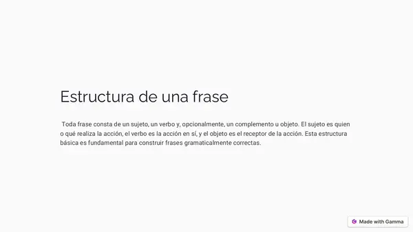 Frase - Lenguaje