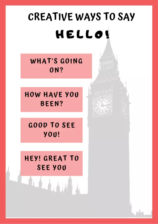 Creative ways to say Hello in English
