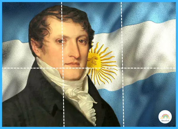 Rompecabezas día de la bandera argentina