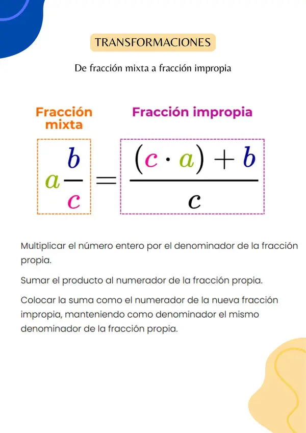 Números racionales: fracciones 